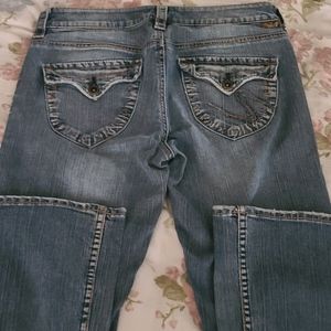 Womens silver jeans